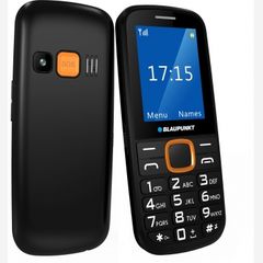 BLAUPUNKT BS 04 black-orange, κινητό τηλέφ.2G, για ηλικιωμένους,οθόνη 2,4'', Ελληνικό μενού, Κουμπί SOS.