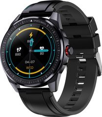 ΙΝΤΙΜΕ smartwatch SN88, 1.28" έγχρωμο, IP68, HR & Blood pressure, μαύρο