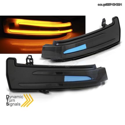 Φλας Καθρέπτη Για Mercedes-Benz W204 / W212 / W176 / W221 / W166 / X204 Dynamic Led Φιμέ 2 Τεμάχια