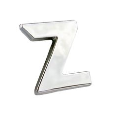Αυτοκόλλητo Γράμμα Χρωμίου 3D ''Z'' 2.7cm x 2.5cm 1 Τεμάχιο