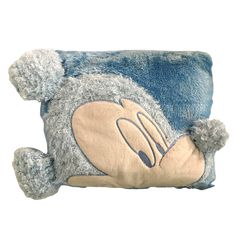 Μαξιλαράκι Αυτοκινητου Τετραγωνο 34x34cm Mickey Mouse Disney Γαλάζιο 100% Polyester 9960-1-thumb-2