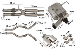 FULL Exhaust System Suitable for Range Rover Sport L494 (2014-2017) with Valvetronic-thumb-15