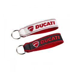 Μπρελόκ Κλειδιών Δερματίνη Κεντητό Δύο Όψεων Ducati