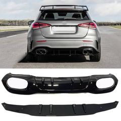 Diffuser Πίσω Προφυλακτήρα Για Mercedes-Benz A-Class W177 19+ Hatchback A45 Amg Look