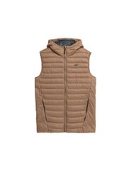 4F Αμάνικο Ανδρικό Μπουφάν Puffer Καφέ 4FAW23TVESM063-82S