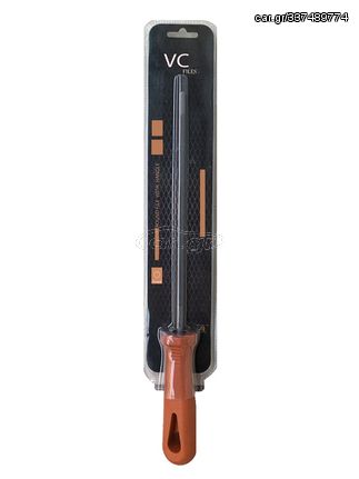 Λίμα τροχίσματος αλυσίδας 3/8' mini στρογγυλή με χειρολαβή 5/32'-4.0mm VC FILES VCLTA-06
