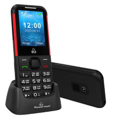 Powertech Sentry PTM-33 Μαύρο Dual SIM Κινητό με Μεγάλα Κουμπιά *