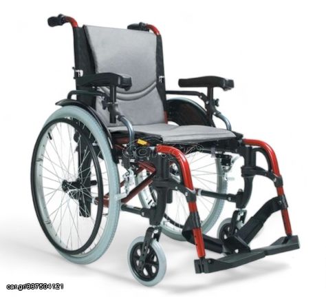Αναπηρικό αμαξίδιο ελαφρού τύπου KARMA S'ergo 305 Κόκκινο-Γκρι 