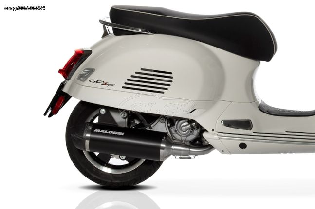 Εξάτμιση MALOSSI RX BLACK Για Πολλα Μοντελα Vespa Gts/Gtv/Gt 125-250-300cc Καινούργια Γνησιά