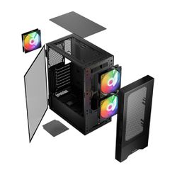 Logic ARYA ARGB MINIDI USB 3.0 Case Black-thumb-3