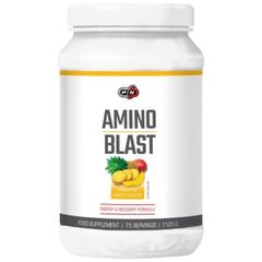 PURE NUTRITION BCAA AMINO BLAST 8:1:1 1125gr 75SERVS PINEAPPLE MANGO