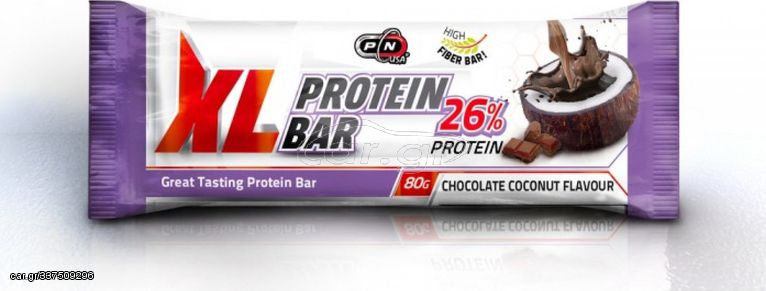 PURE NUTRITION XL PROTEIN BAR 80g CHOCOLATE COCONUT