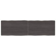 Επιφ Τραπεζιού Αν Καφέ 140x40x(2-6)εκ.Ακατέργ. Μασίφ Ξύλο Δρυός 364029