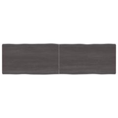Επιφ Τραπεζιού Αν Καφέ 180x50x(2-6)εκ.Ακατέργ. Μασίφ Ξύλο Δρυός 364043