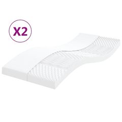 ΣΤΡΩΜΑΤΑ ΑΦΡΟΥ 7 ΖΩΝΩΝ ΣΚΛΗΡ. 20 ILD 2 ΤΕΜ. ΛΕΥΚΑ 90 X 190 ΕΚ. 356361
