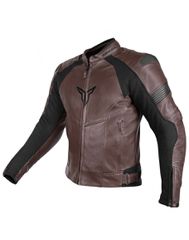 Nordcode Racer Leather Jacket Brown/Black