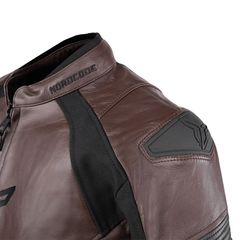 Nordcode Racer Leather Jacket Brown/Black-thumb-4