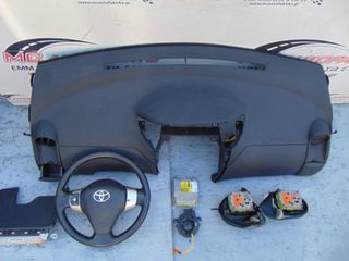Αερόσακος  Set  TOYOTA YARIS (2006-2009)     Οδηγού με τιμόνι,ταμπλό με συνοδηγού,αερόσακων ποδιών,2 ζώνες,ταινία,εγκέφαλος airbag
