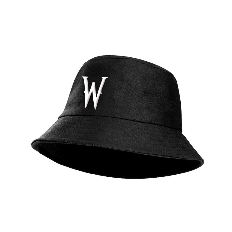 WEDNESDAY - Logo - Bucket Hat Black