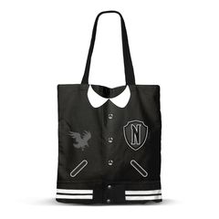 WEDNESDAY - Varsity Oxford - Premium Tote Bag '33x40x1cm' Black