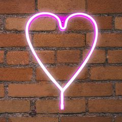Φωτιστικό NEON LED STRIPS "HEART" 5V με USB καλώδιο 1mt 560x15x610mm {enjoysimplicity}™