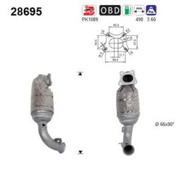 ΚΑΤΑΛΥΤΗΣ PEUGEOT 208/2008/301 1.2cc 2012-   KARALOIZOS exhaust