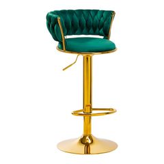 Bar stool B313a, green velvet-0147828