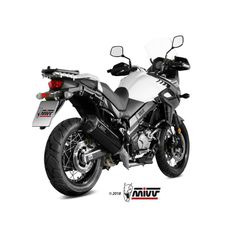 Τελικο Εξατμισης Mivv Speed Edge Muffler Steel Black/Carbon End Cap Suzuki Dl650 V-Strom