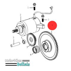 Κομπλερ μίζας γνήσιο Malaguti Spectre