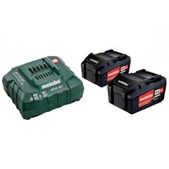 Set Φόρτισης 18V Φορτιστής ASC 55 + 2x4.0Ah Μπαταρίες Li-Power - 18V - METABO (#685050000)