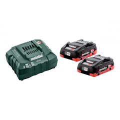 Set Φόρτισης 18V Φορτιστής ASC 55 + 2x4.0Ah Μπαταρίες LiHD - 18V - METABO (#685163000)
