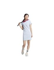 Adidas Essentials 3-Stripes Καλοκαιρινό Mini T-shirt Φόρεμα Blue Dawn / White IC9885