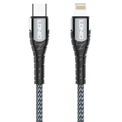 Καλώδιο Lightning σε USB-C LDNIO LC112 30W PD 2m σε γκρι χρώμα & λειτουργία μεταφοράς δεδομένων