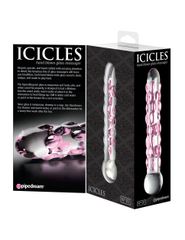 Pipedream Icicles Icicles No 7 Transparent Glass Dildo-thumb-4