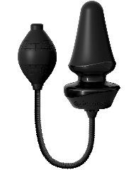 Pipedream Anal Fantasy Collection Inflatable Silicone Anal Plug Black