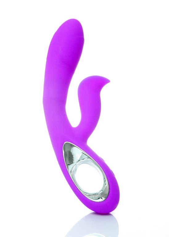 Silicone Vibrator Daro, 12 functions, USB Purple