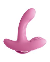 3SOME ROCK N GRIND SILICONE G-SPOT VIBRATOR PINK