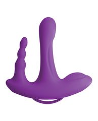 3SOME ROCK N’ RIDE SILICONE VIBRATOR PURPLE
