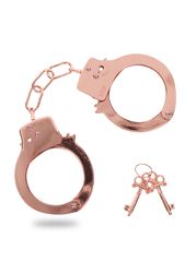 Metal Pink Gold Handcuffs - Toy Joy