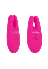 Calexotics - Recharchable Silicone Remote Nipple Clamps Pink-thumb-5