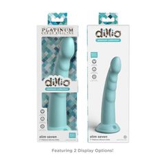 Pipedream Slim Seven Blue Silicon Dildo-thumb-1