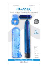 Pipedream Classix Ultimate Pleasure Couples Kit 18cm Blue-thumb-1