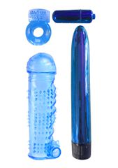 Pipedream Classix Ultimate Pleasure Couples Kit 18cm Blue