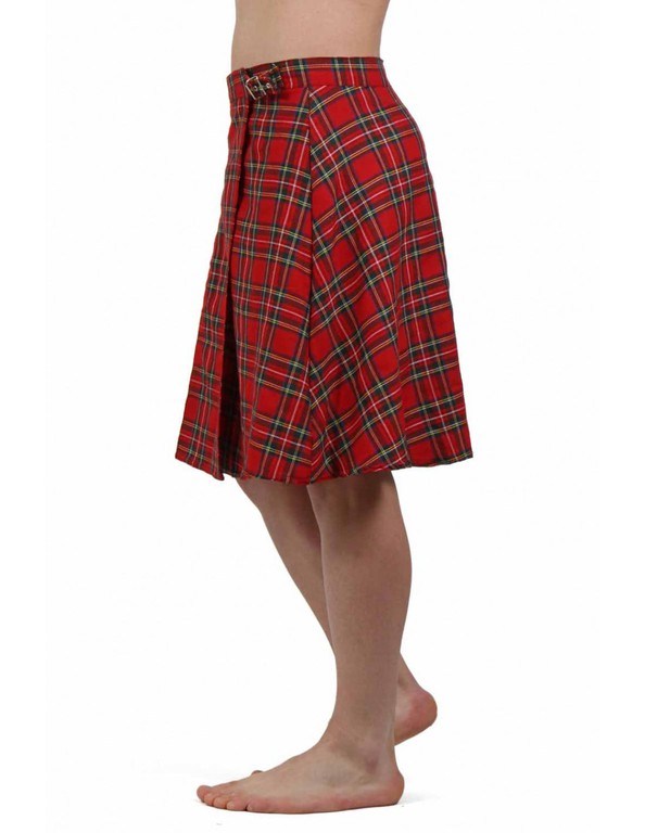 Scottish red tartan kilt