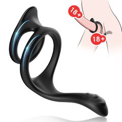 Double stretchable rings Tail black
