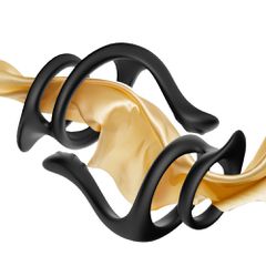 Double stretchable rings Tail black-thumb-1