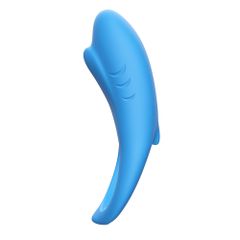 Vibrating cock Ring Shark light blue-thumb-3