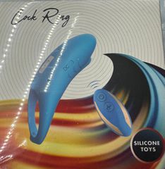 Vibrating cock Ring Shark light blue-thumb-5