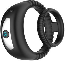 Dual Ring Vibrating Penis Ring-thumb-4