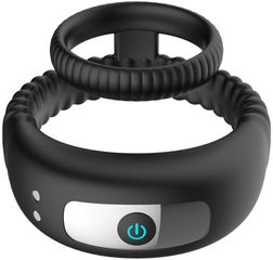 Dual Ring Vibrating Penis Ring
